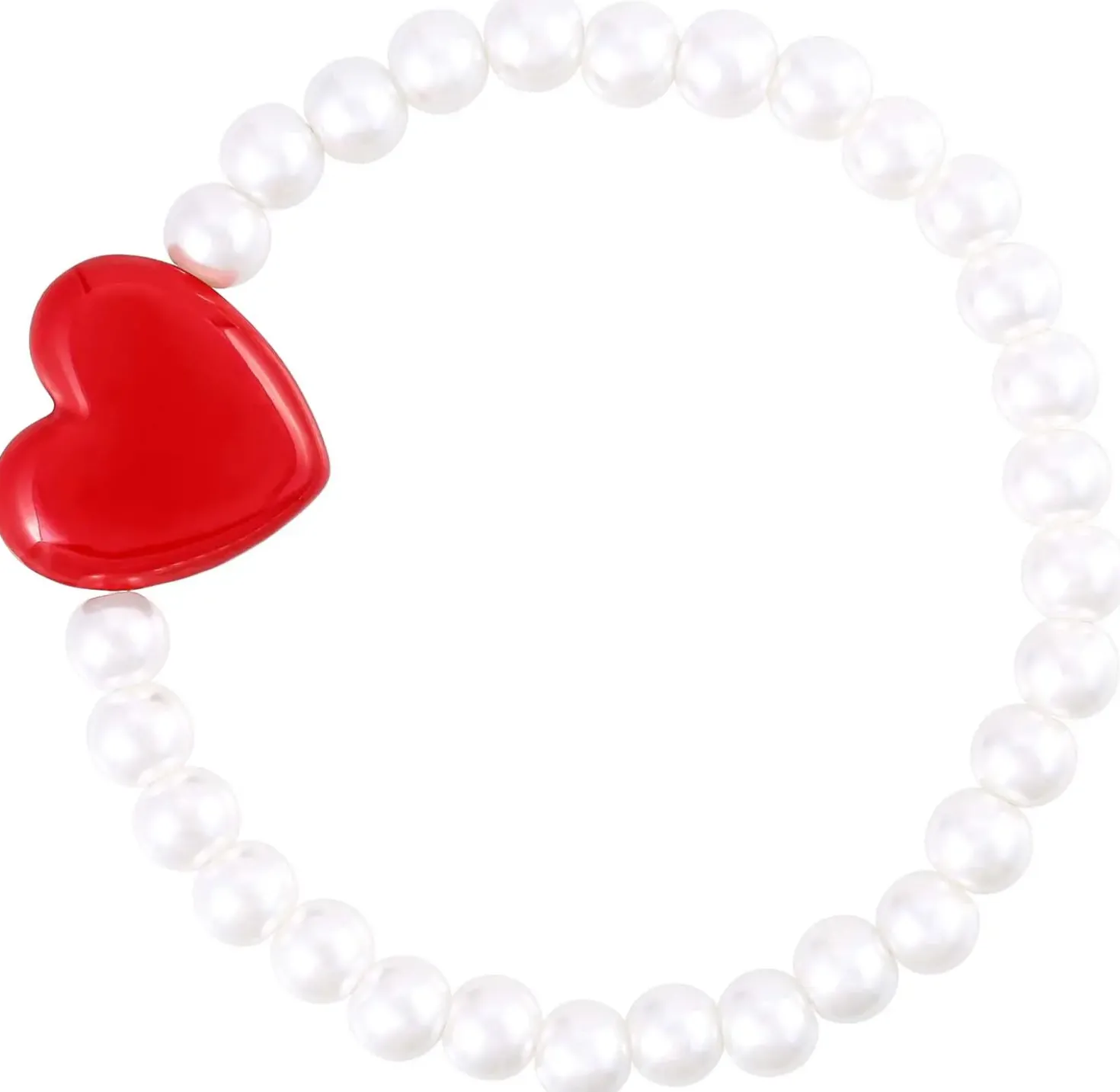 Armband - Heart Pearl