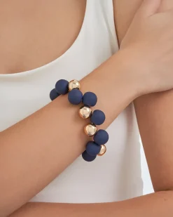 Armband - Navy Pearls