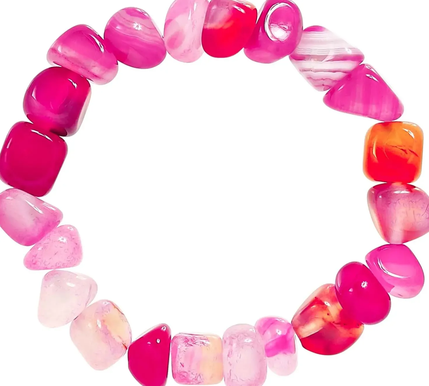 Armband - Pink Agate