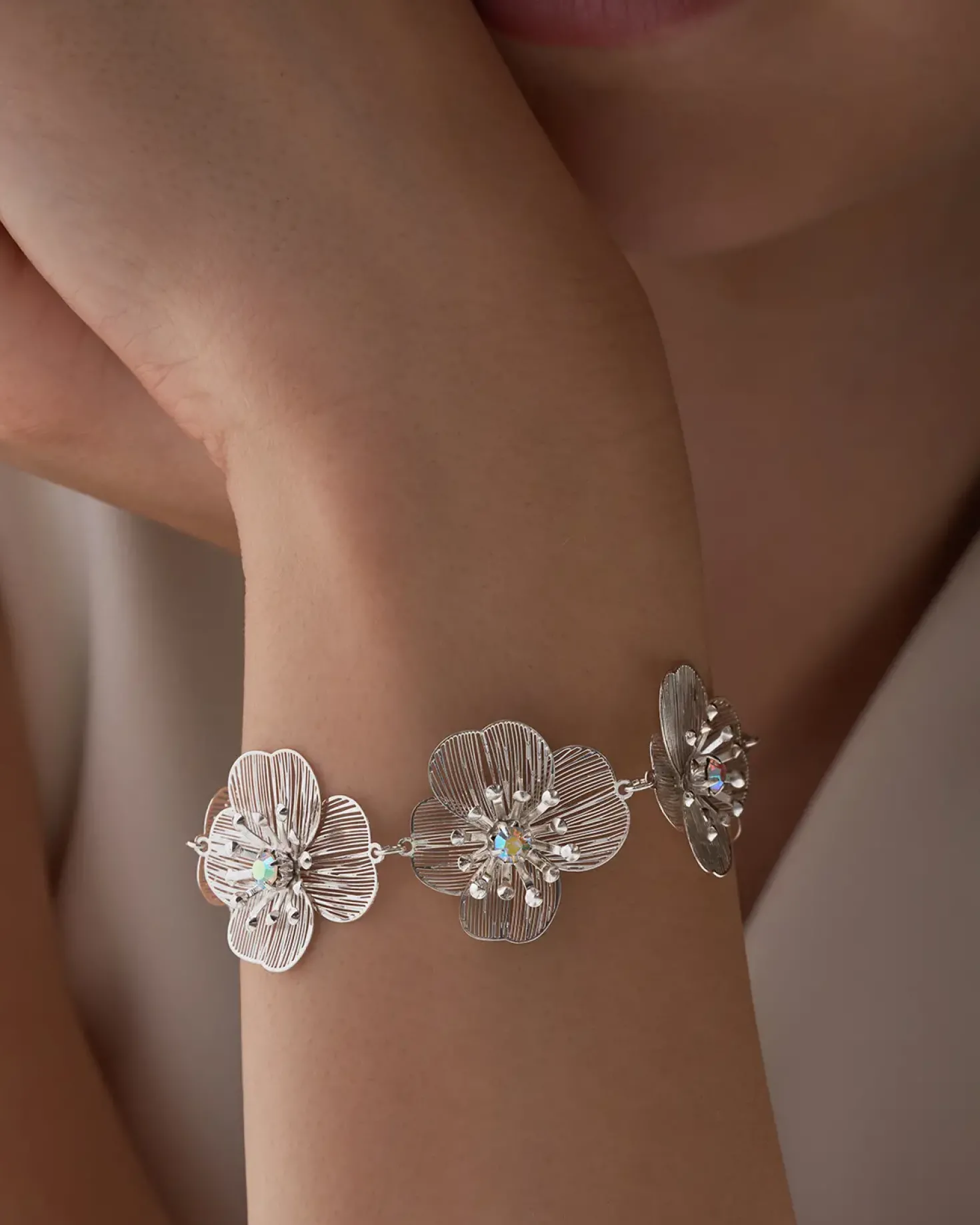 Armband - Silver Petal