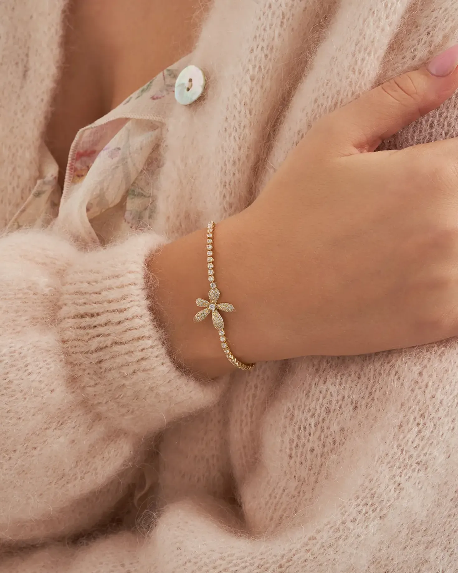 Armband - Sparkling Flower