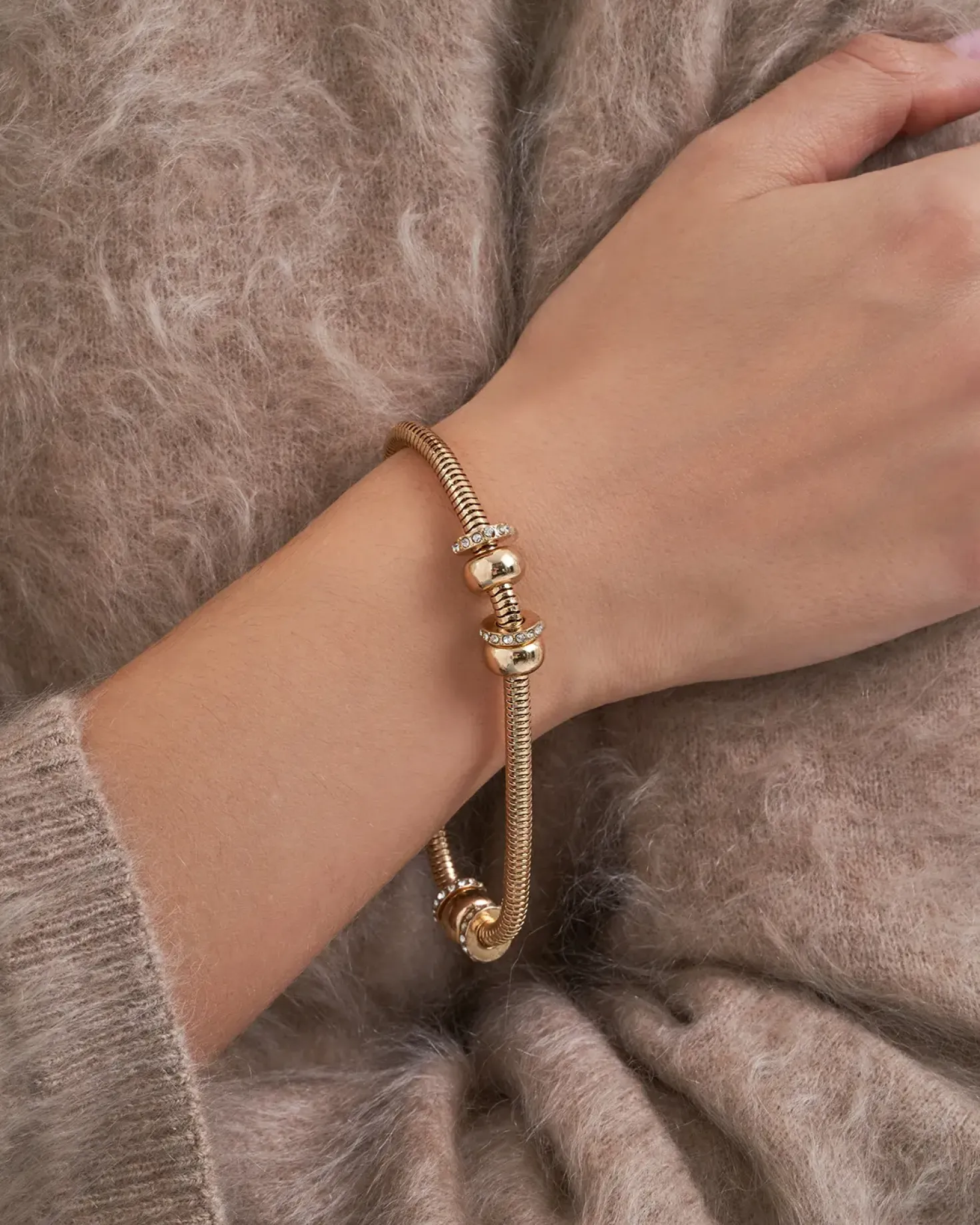 Armband - Sparkly Gold