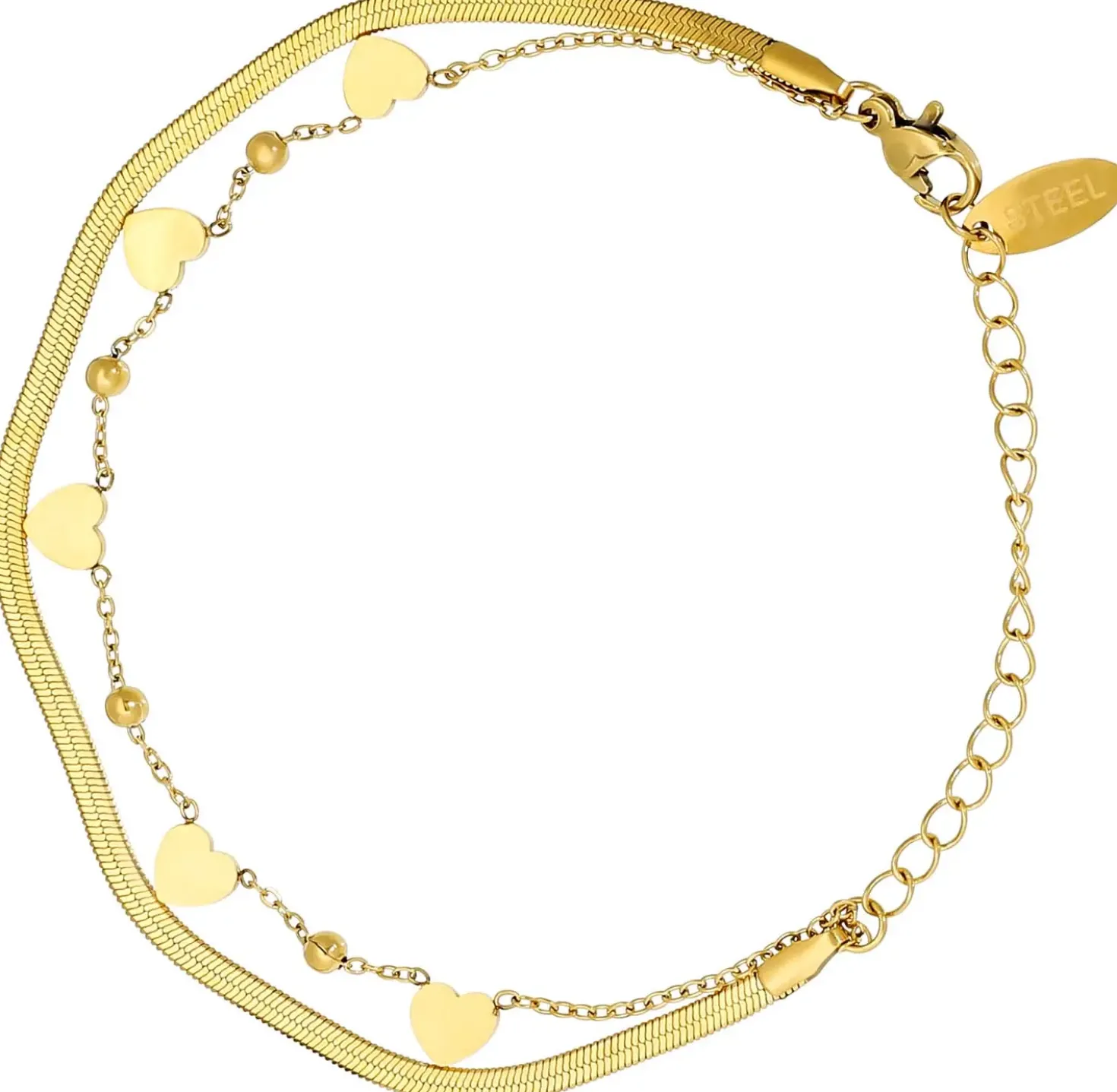 Armband - Steel Hearts