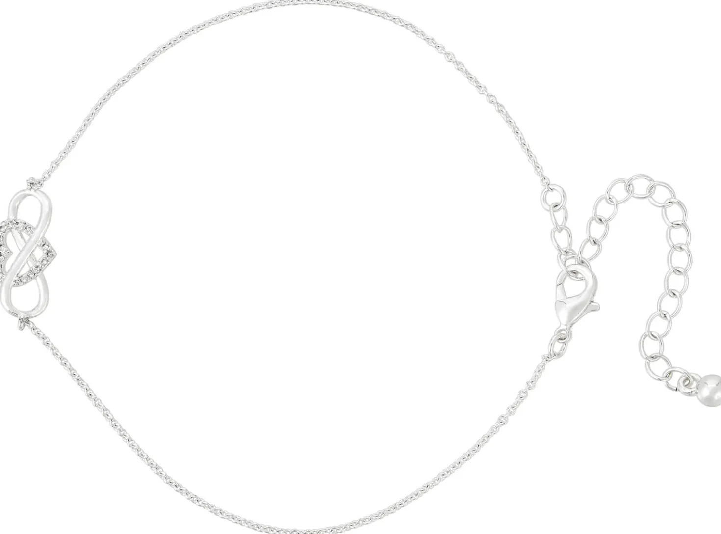 Armband mit Anhänger - Infinity Heart