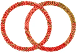 Armband-Set - Coral Weave