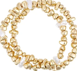 Armband-Set - Golden Pearls