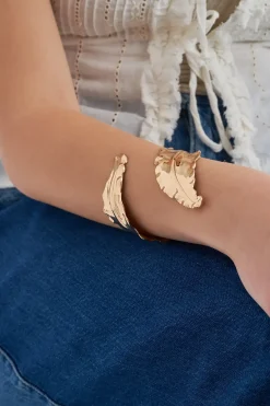 Armreif - Hammered Leaf