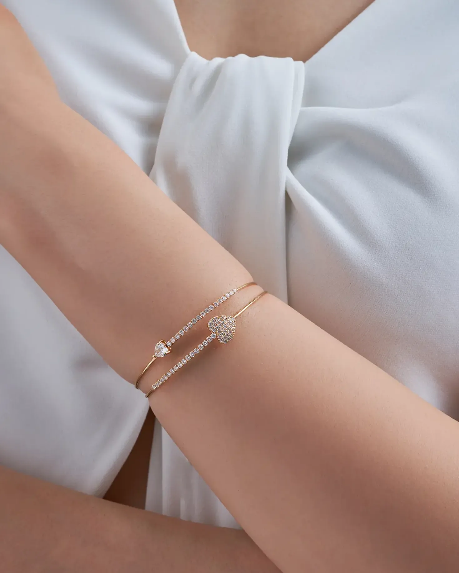 Armreif - Heart Rows