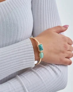 Armreif - Square Amazonite