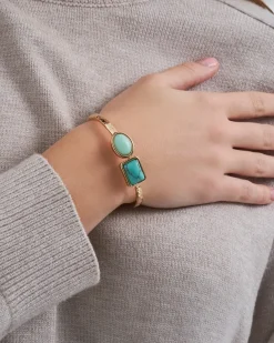 Armreif - Square Amazonite