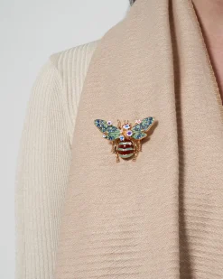 Brosche - Blue Bumblebee