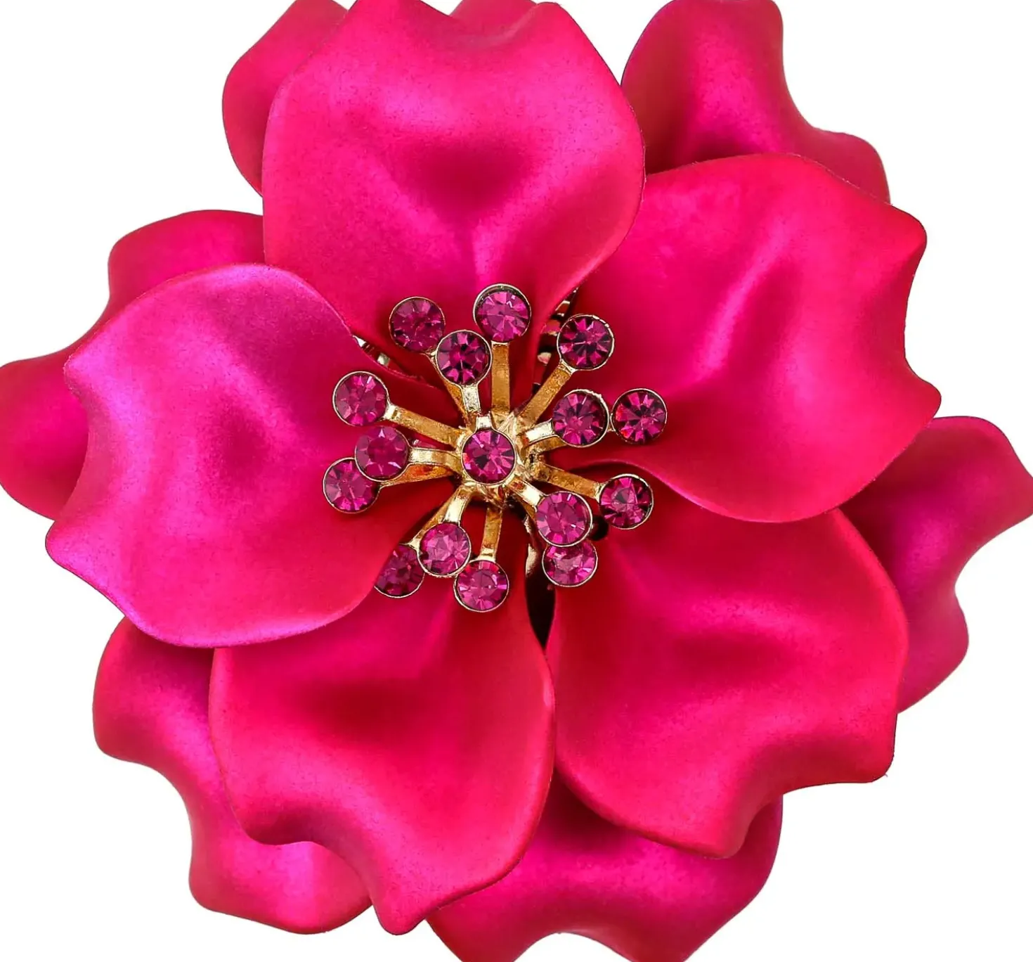 Brosche - Crimson Blossom