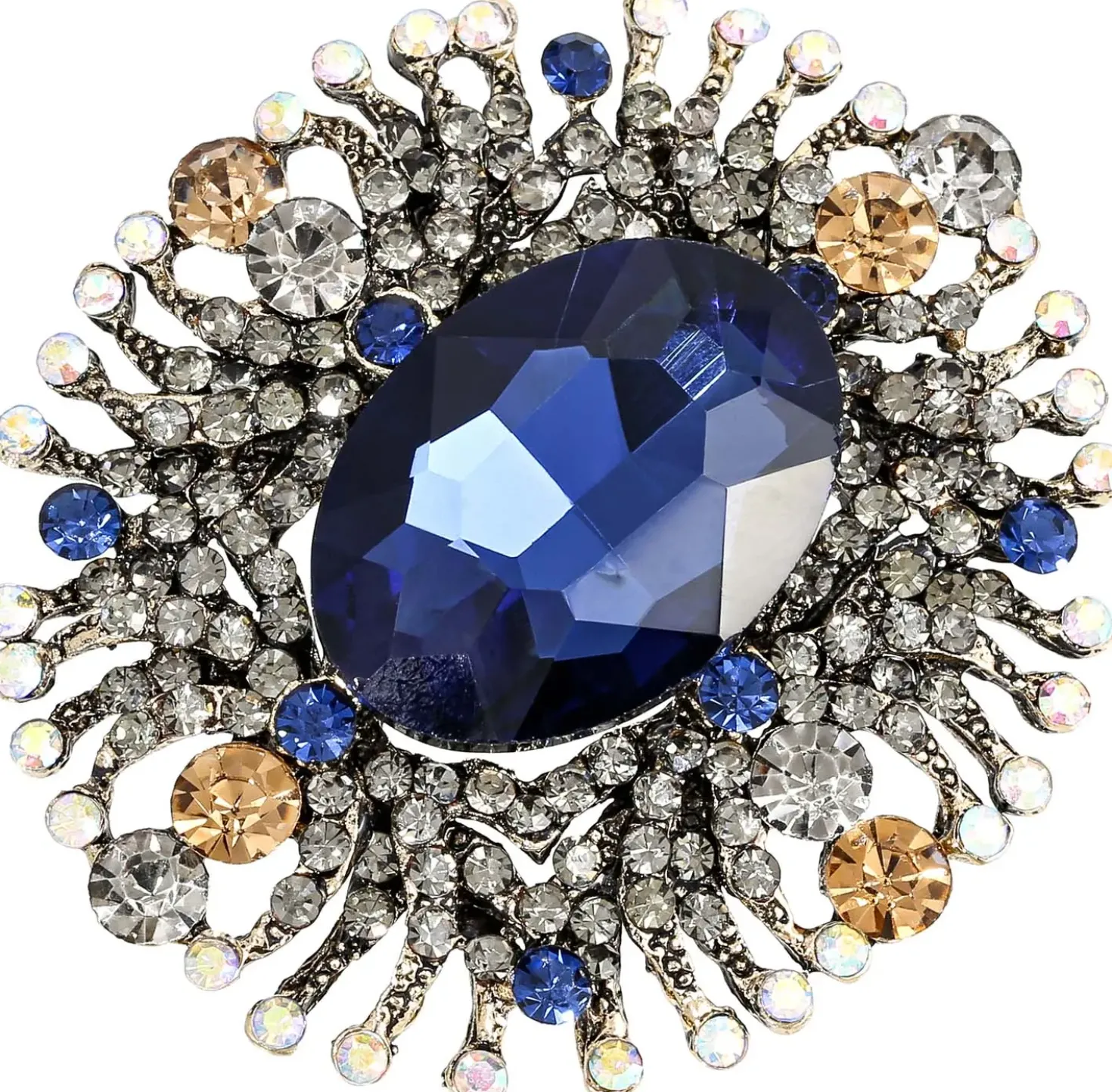 Brosche - Dark Blue