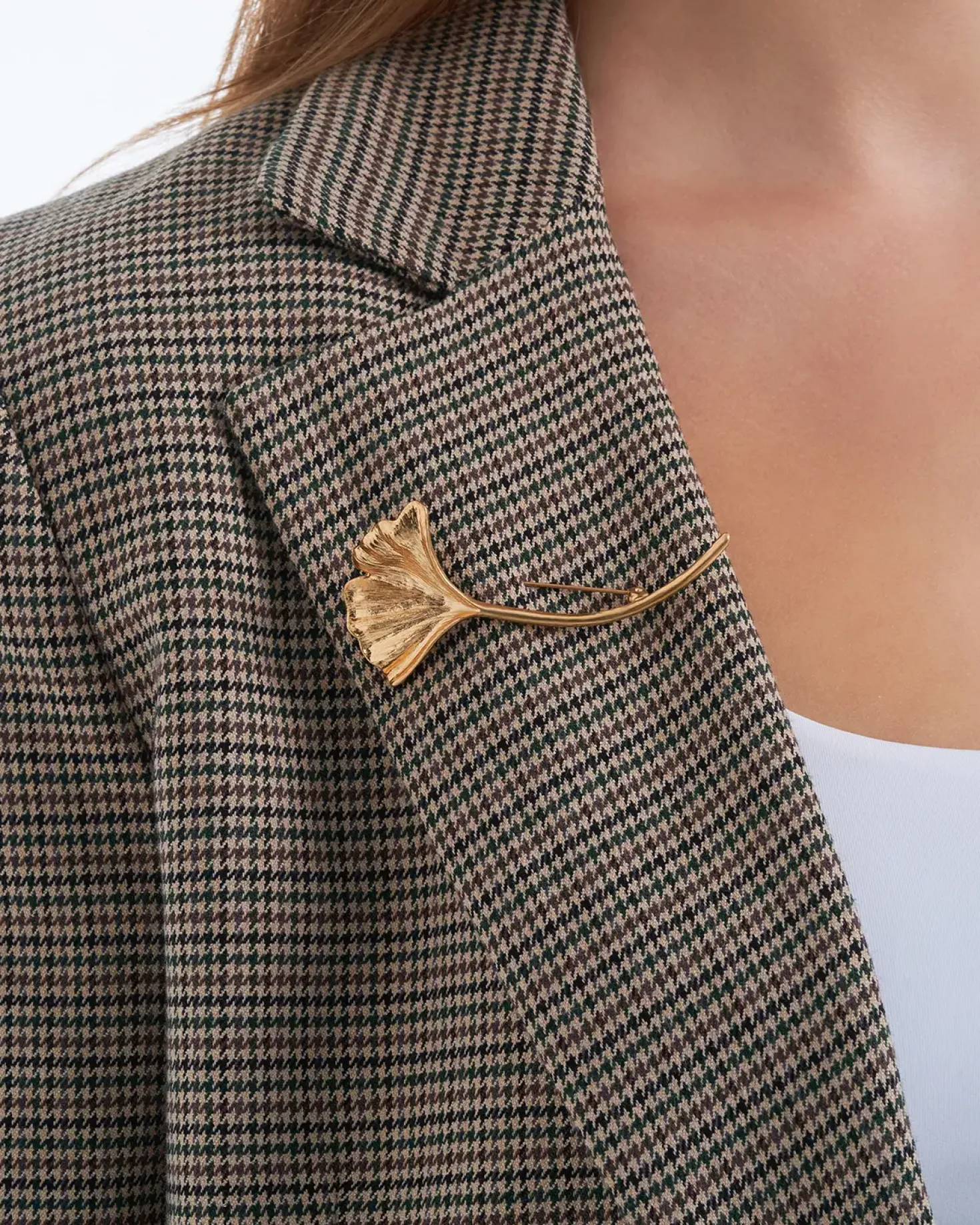 Brosche - Elegant Leaf