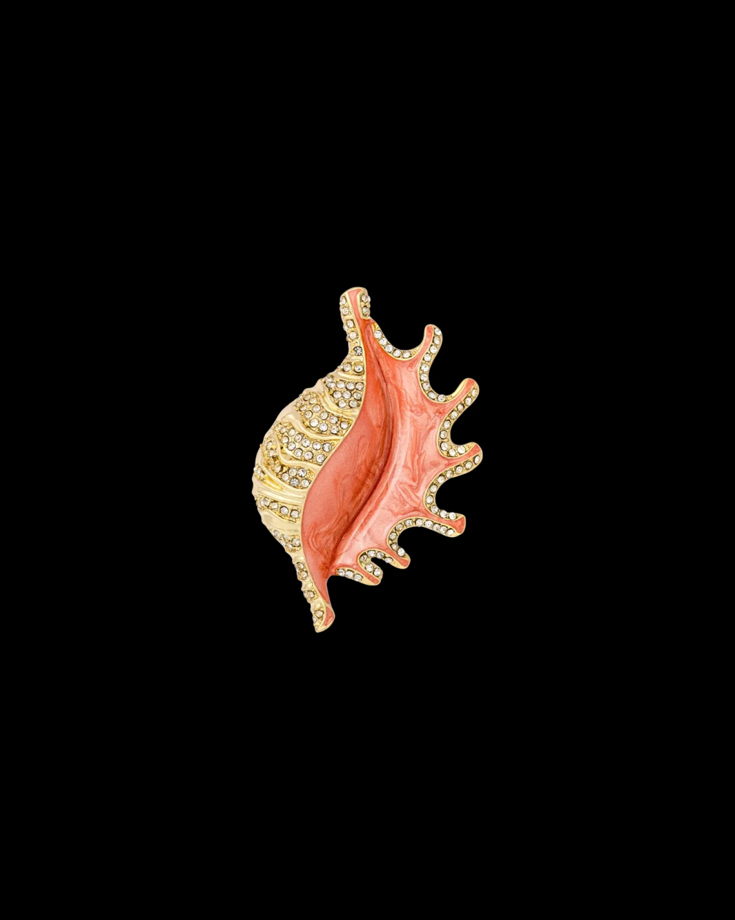 Brosche - Orange Shell