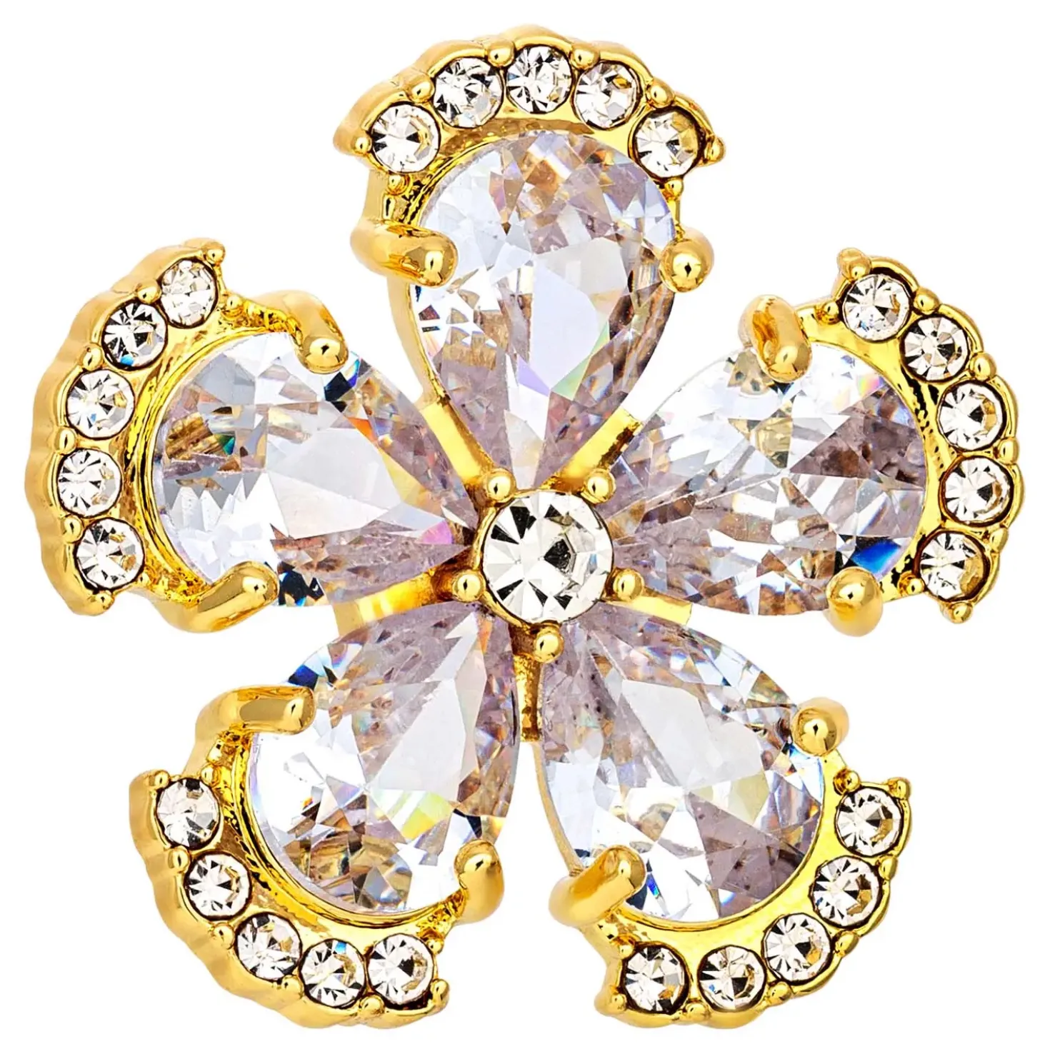 Brosche - Sparkly Flower