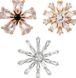 Broschen-Set - Sparkling Flowers