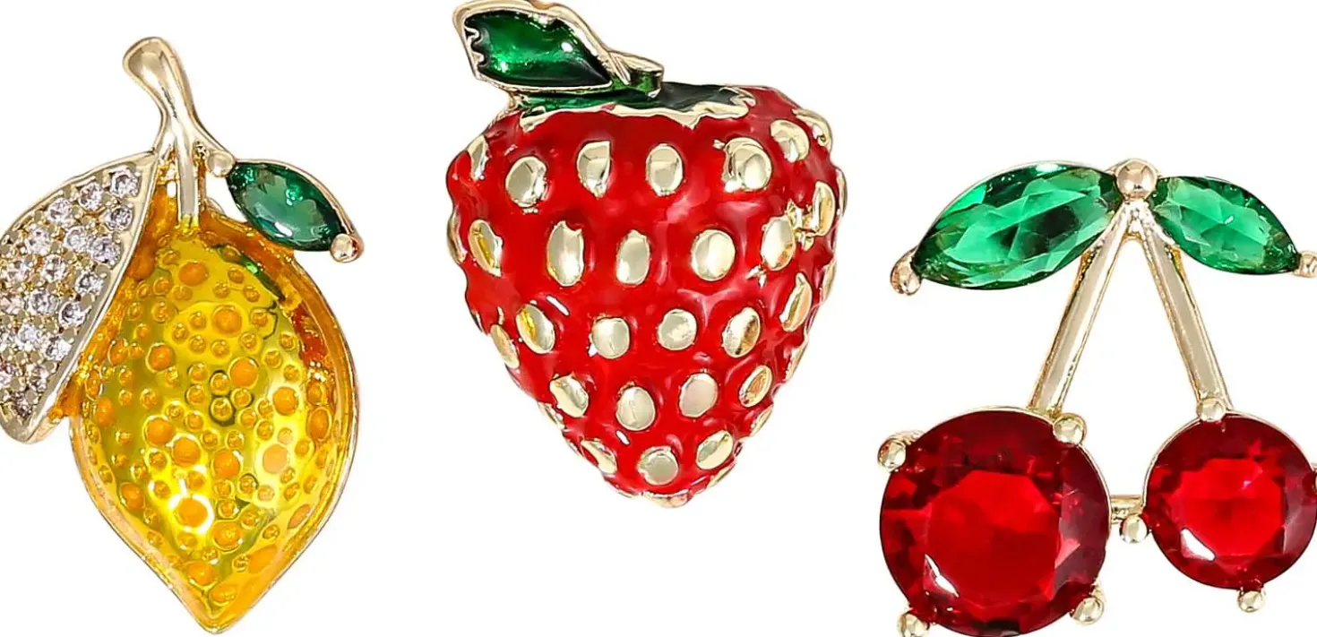Broschen-Set - Summer Fruits