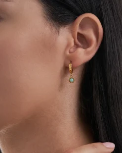 Creolen - Golden Amazonite