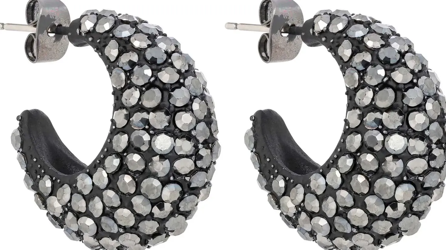 Creolen - Hematite Sparkle