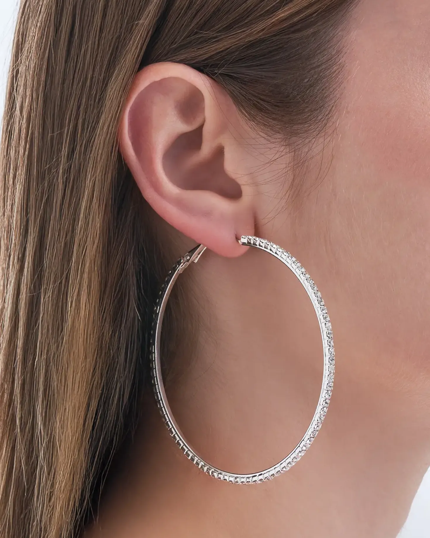 Creolen - Iced Silver
