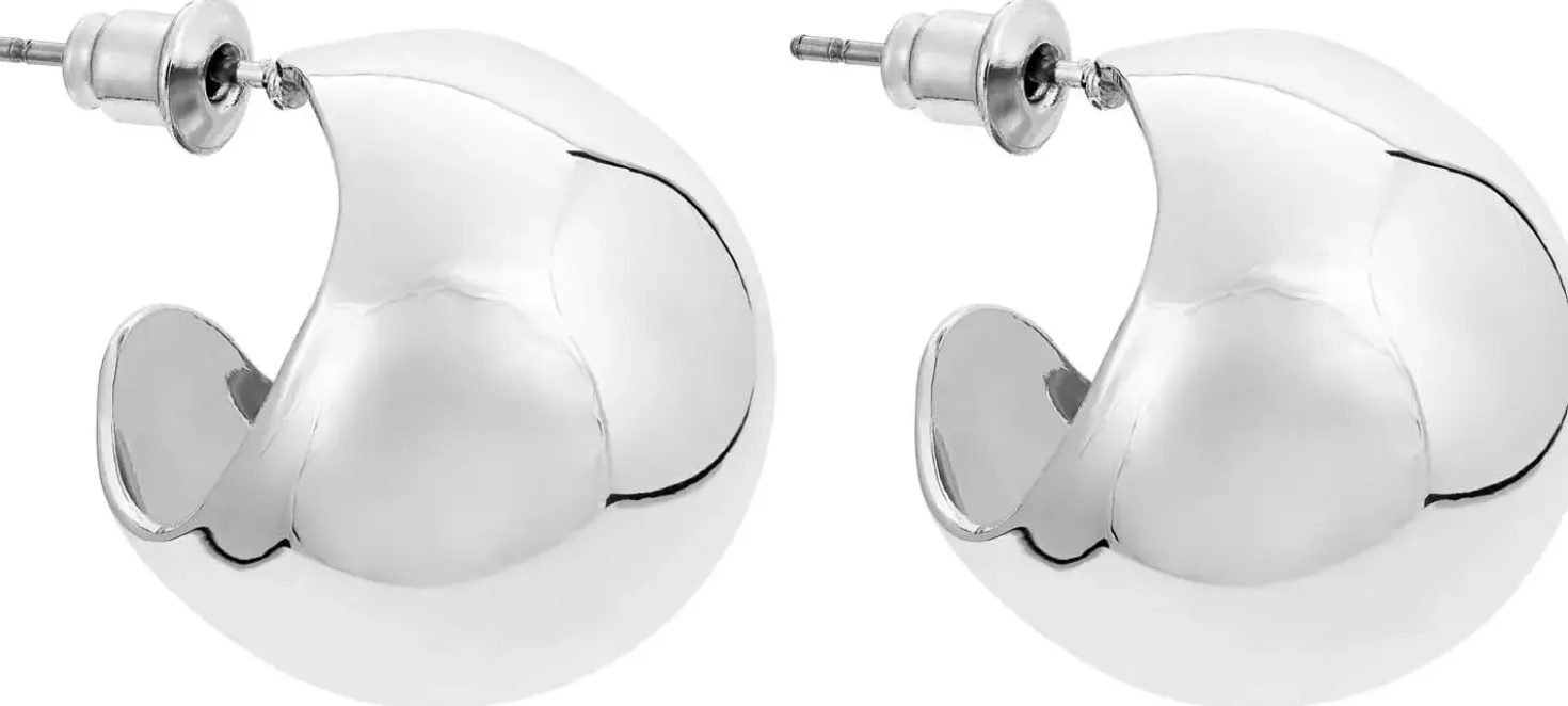 Creolen - Puffy Silver