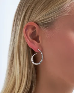 Creolen - Waved Silver