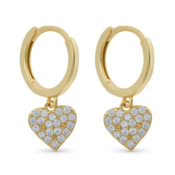 Creolen - Zirconia Heart