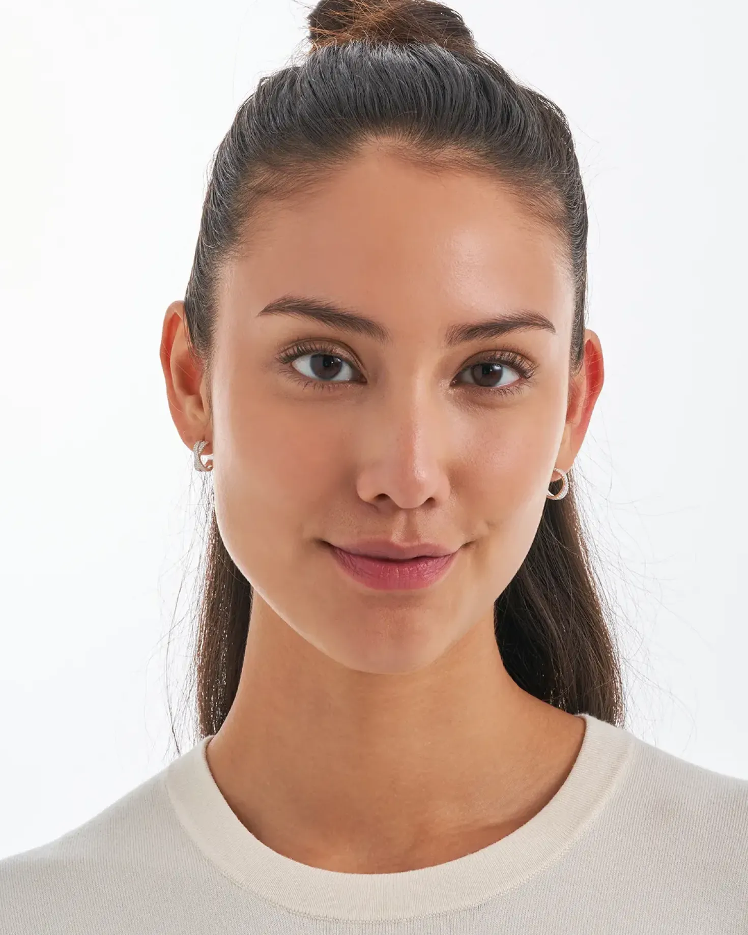Creolen - Zirkonia Twist