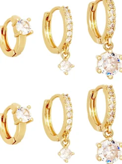 Creolen-Set - Crystal Charms