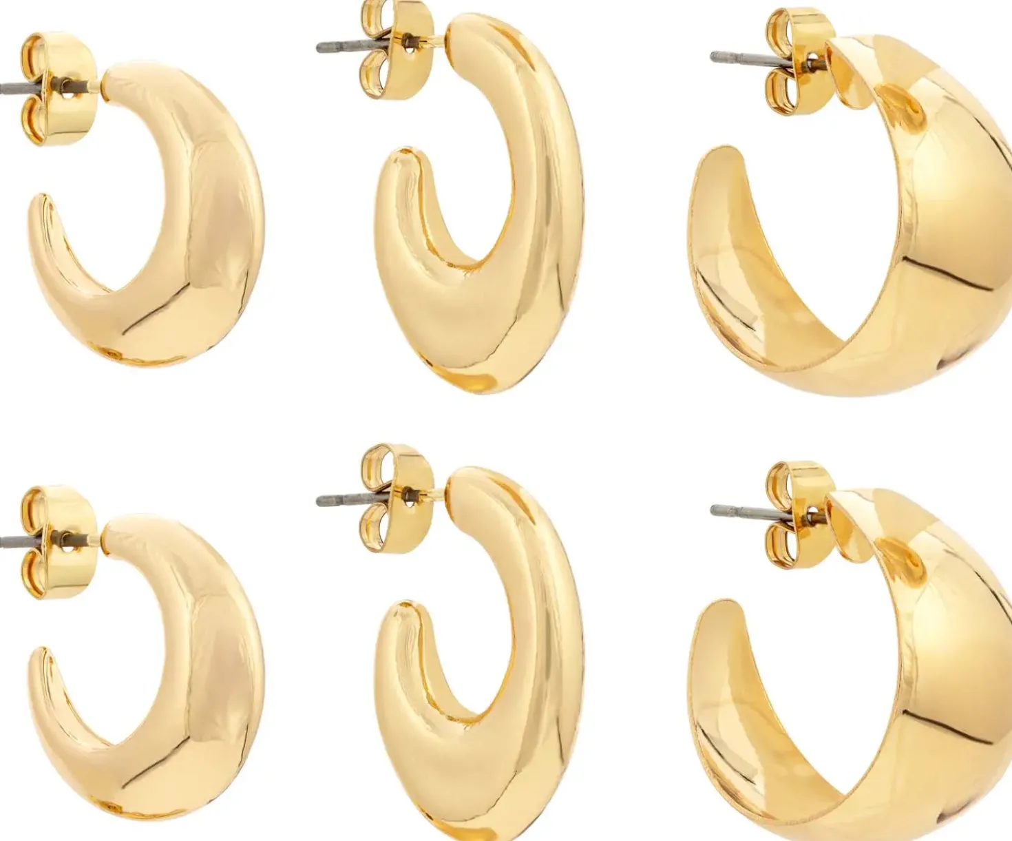 Creolen-Set - Golden Basics