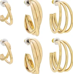Creolen-Set - Golden Twist