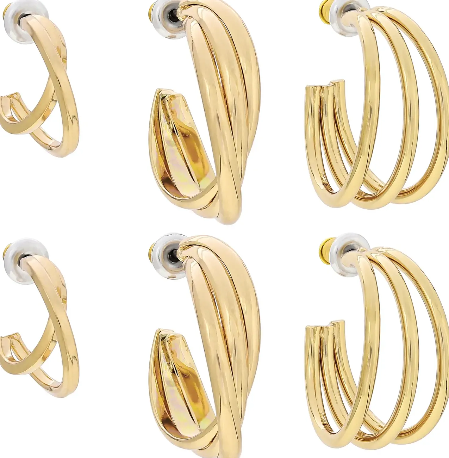 Creolen-Set - Golden Twist