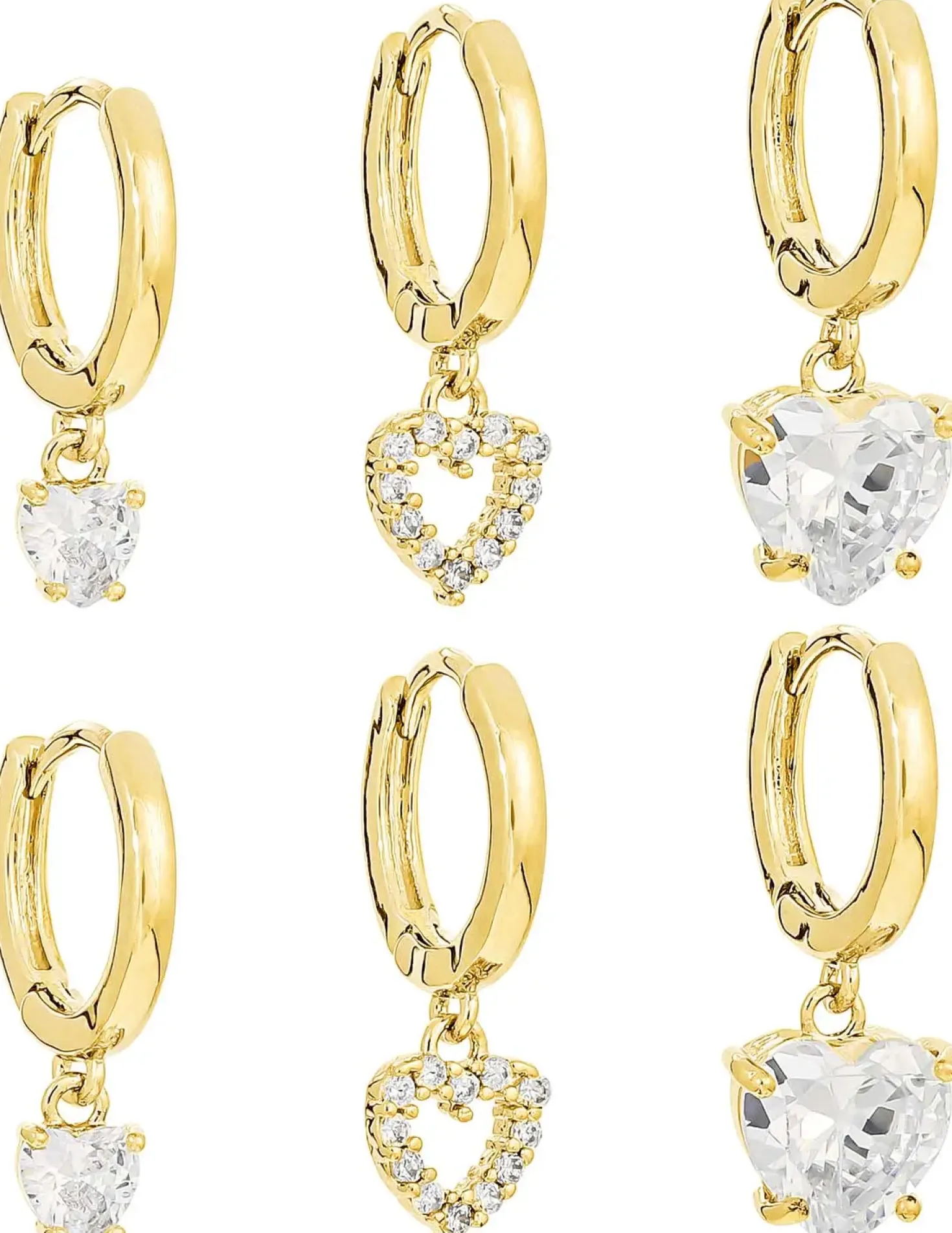 Creolen-Set - Sparkling Hearts