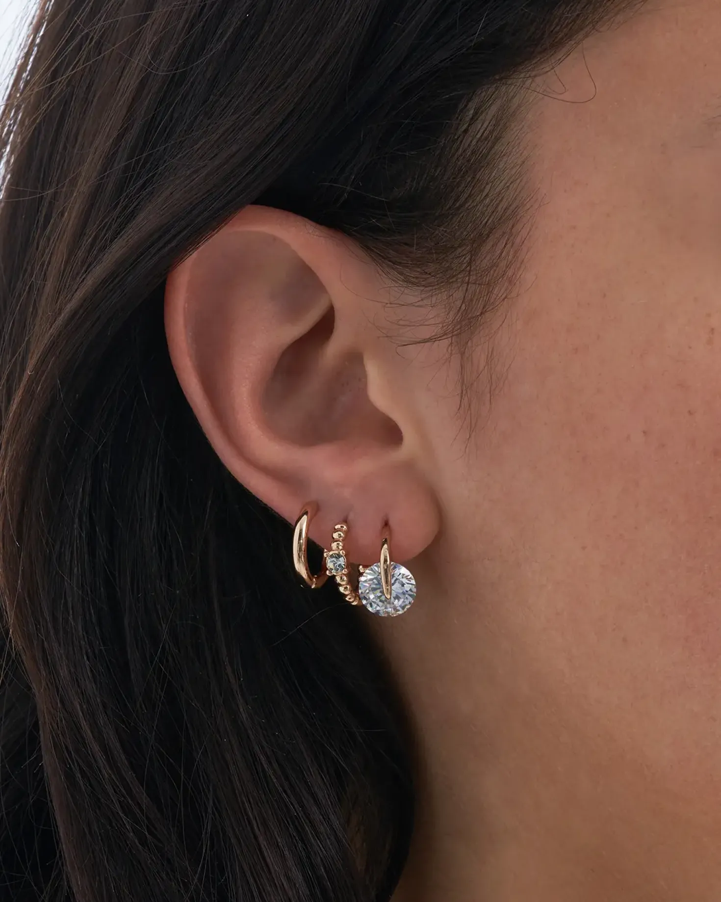 Creolen-Set - Zirkonia Bling