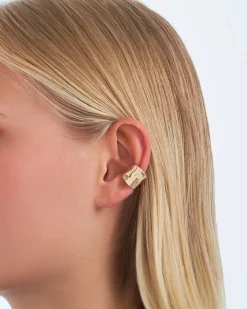 Earcuff - Hammered Gold