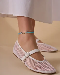 Fußkettchen - Blue Sequins