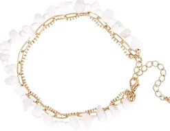 Fußkettchen - White Jade