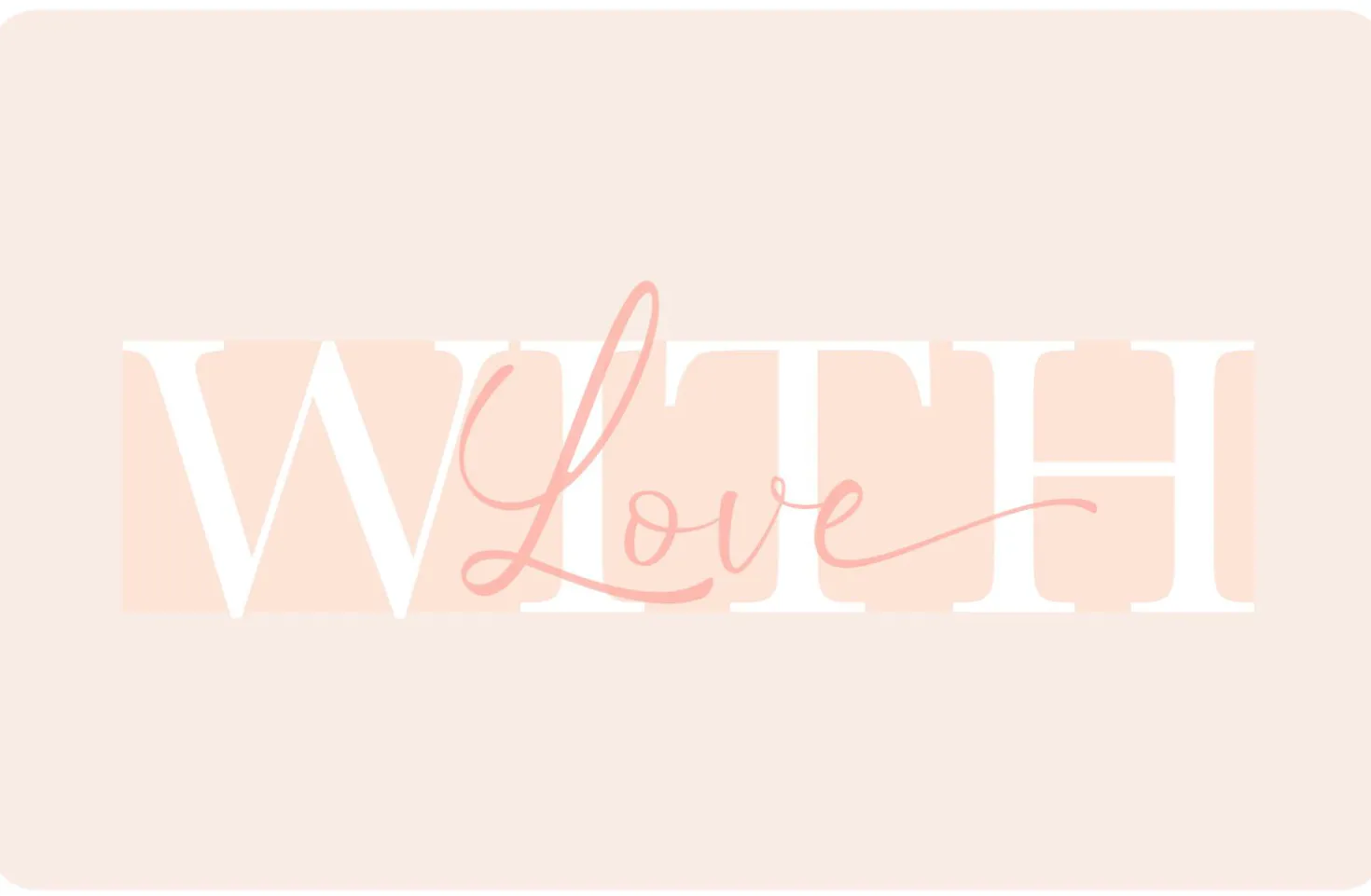 Gutschein PDF - With Love