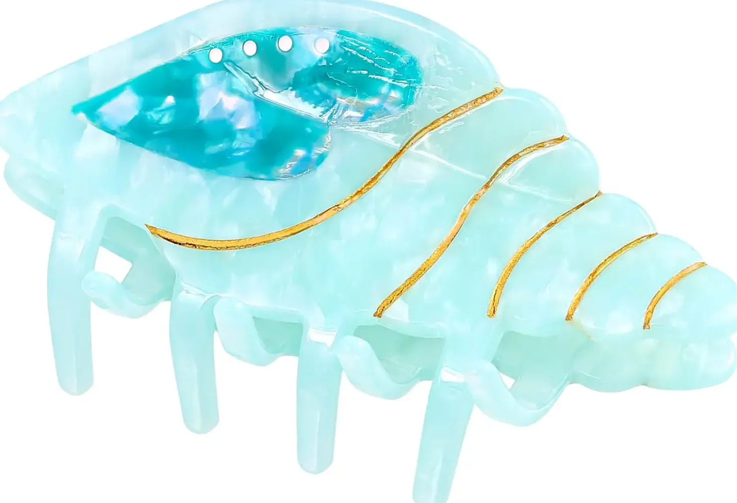 Haarklammer - Turquoise Shell