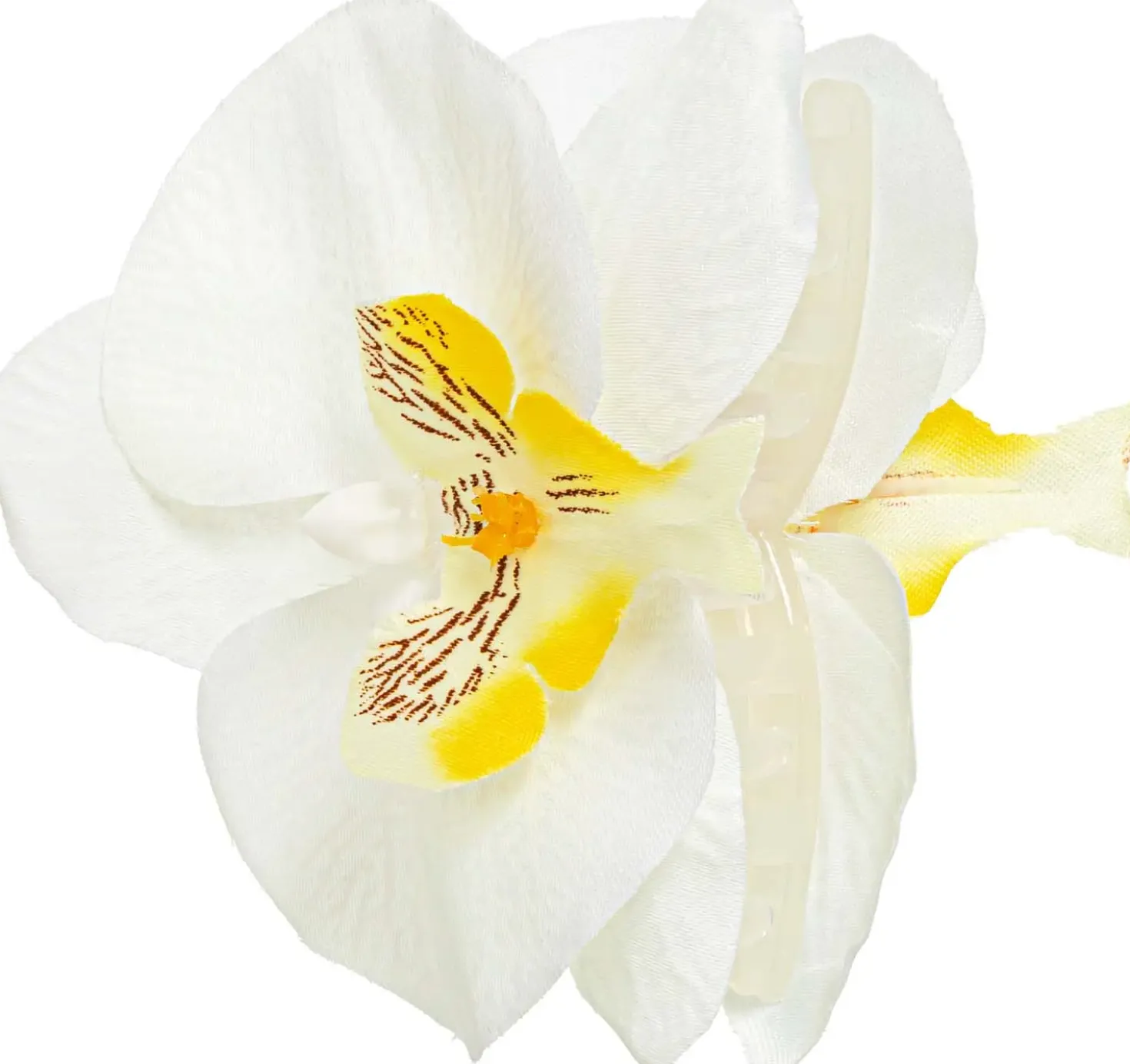 Haarklammer - White Orchid