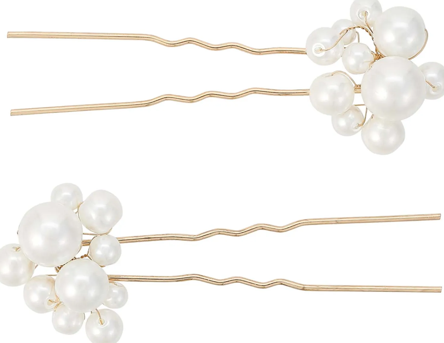 Haarnadel-Set - Golden Pearl