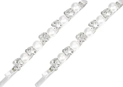 Haarnadel-Set - Silver Rhinestones