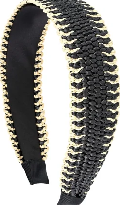 Haarreif - Black Raffia