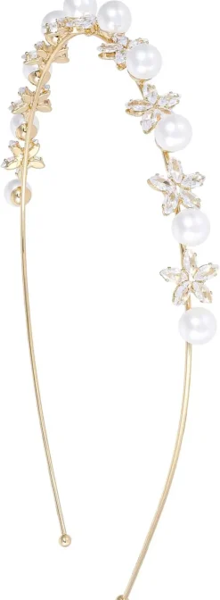Haarreif - Zirconia Flowers