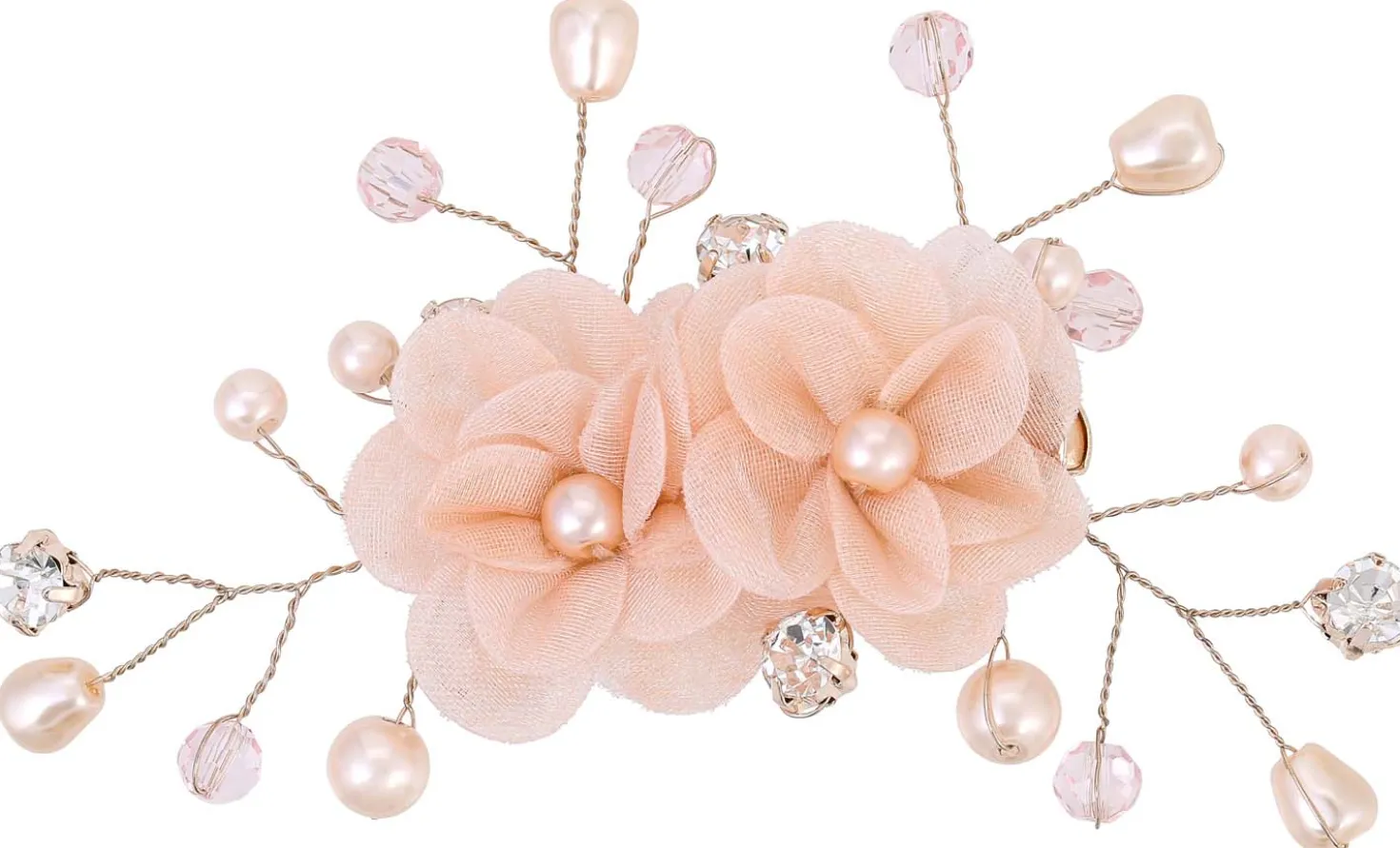 Haarspange - Rosagold Flowers