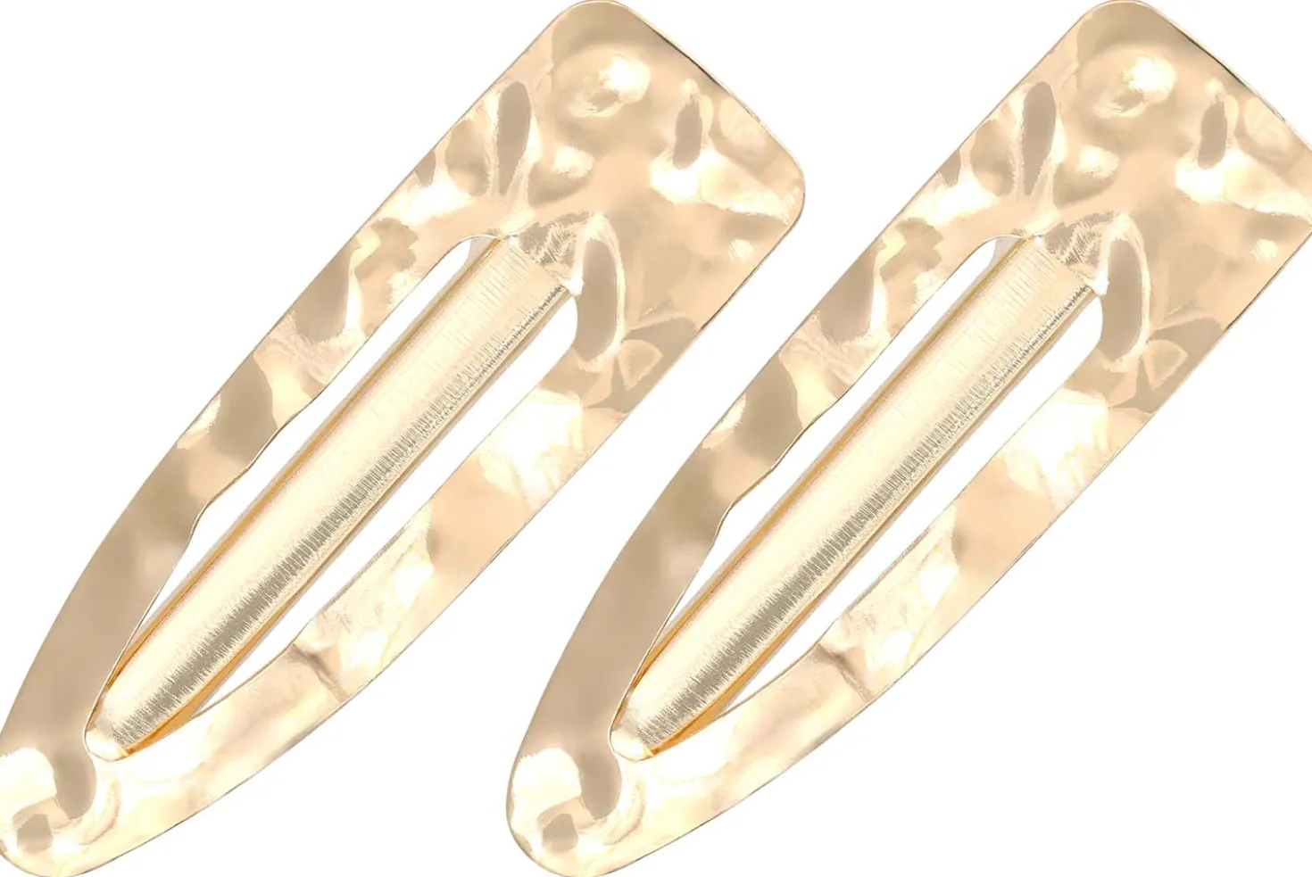 Haarspangen-Set - Hammered Gold