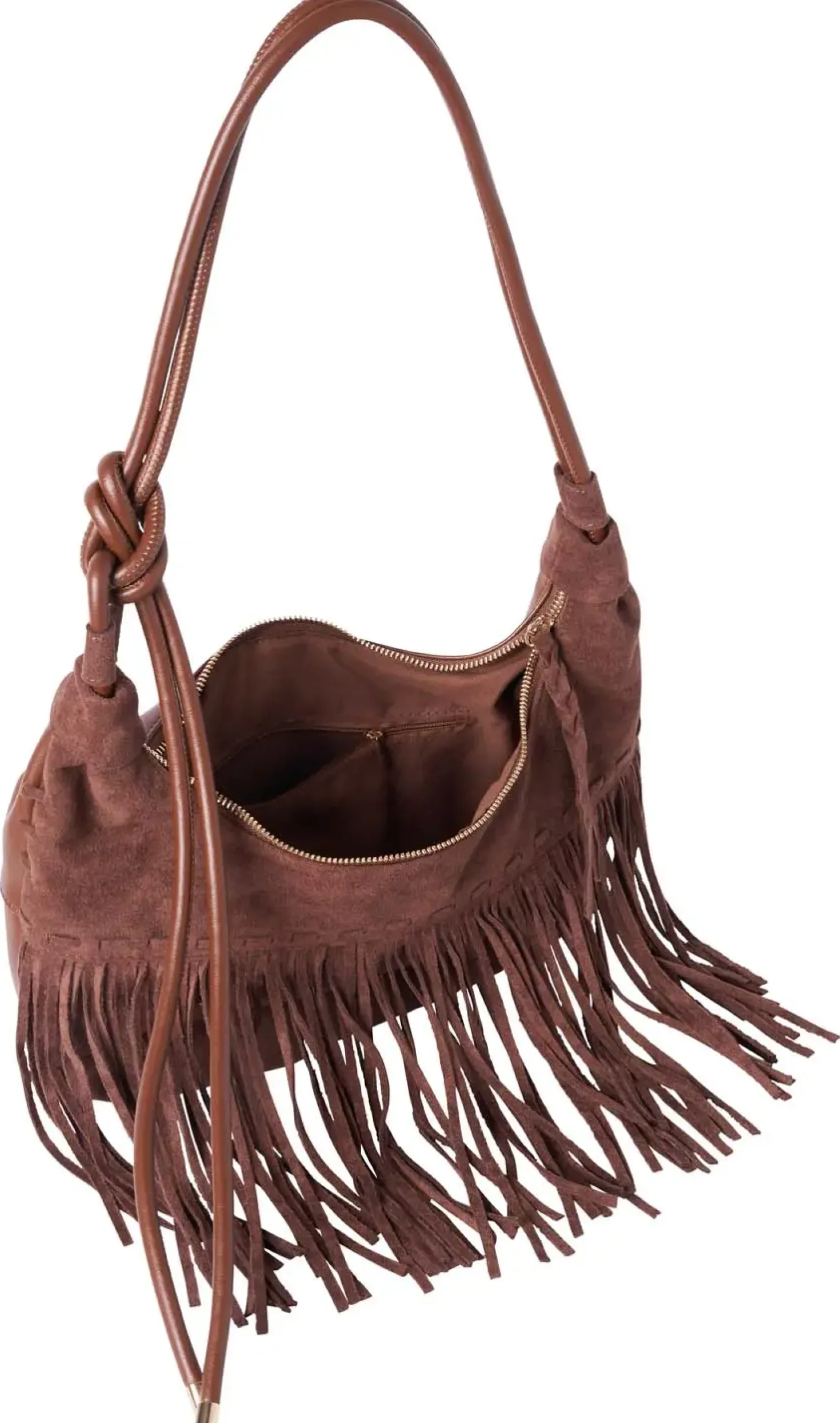 Handtasche - Brown Fringes