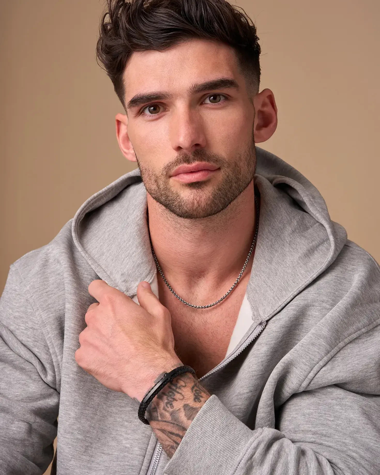 Herren Armband - Black Mesh