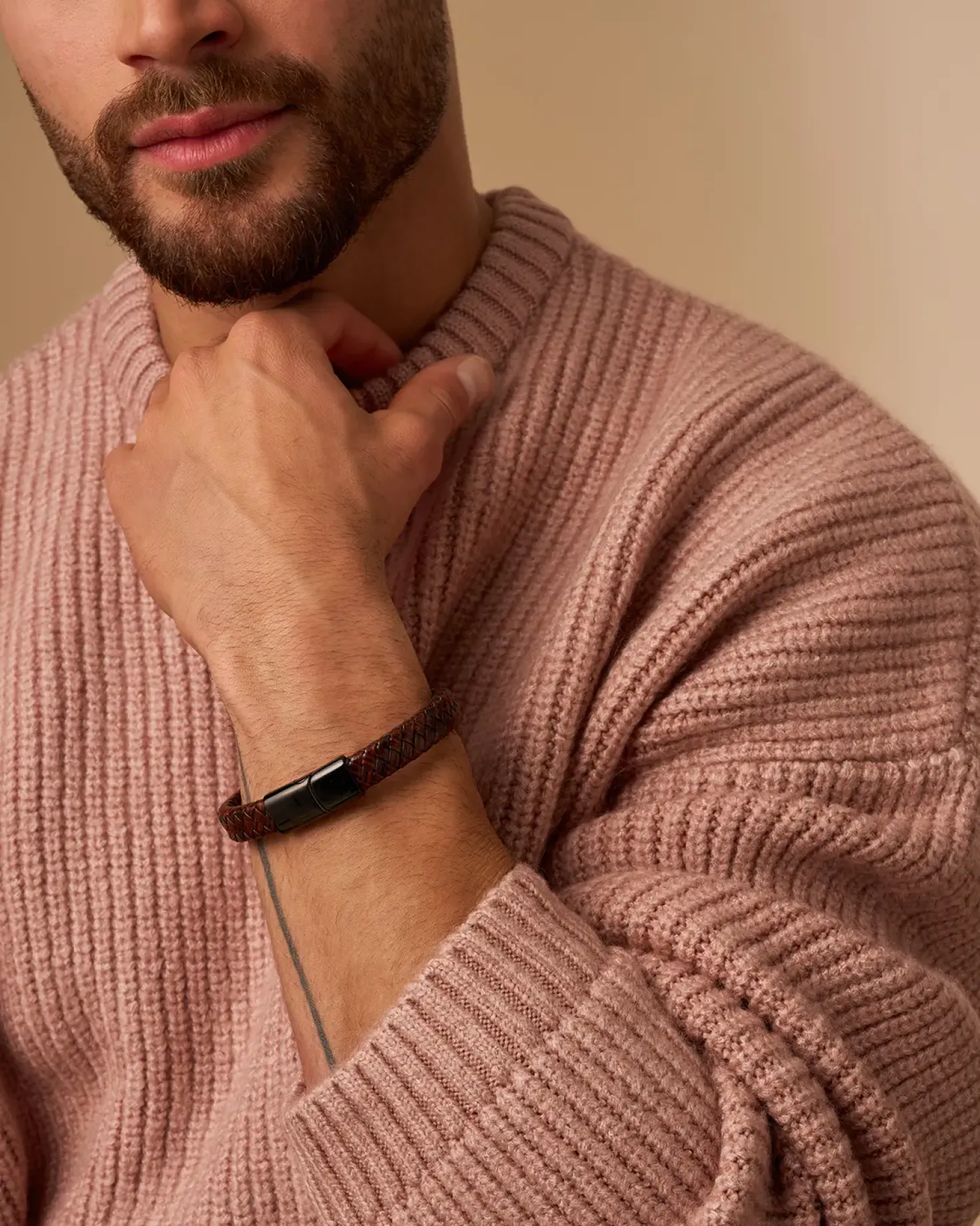 Herren Armband - Braided Leather